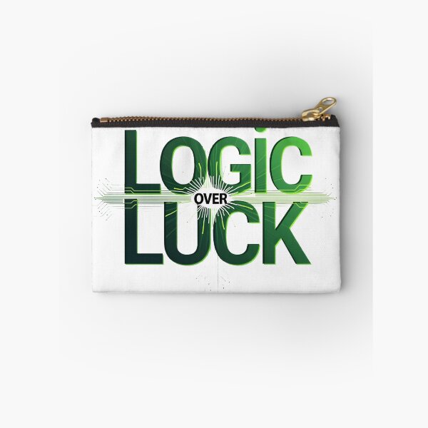 Item preview, Logic Over Luck – Futuristic Tech Quote in Neon Green | Programmer, Gamer & Engineer Motivation Design designed and sold by Nene's design.