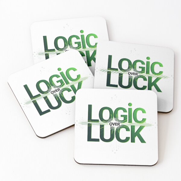 Item preview, Logic Over Luck – Futuristic Tech Quote in Neon Green | Programmer, Gamer & Engineer Motivation Design designed and sold by Nene's design.