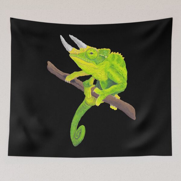 Item preview, Jacksons Chameleon Lizard Art designed and sold by elhuyrkod85.