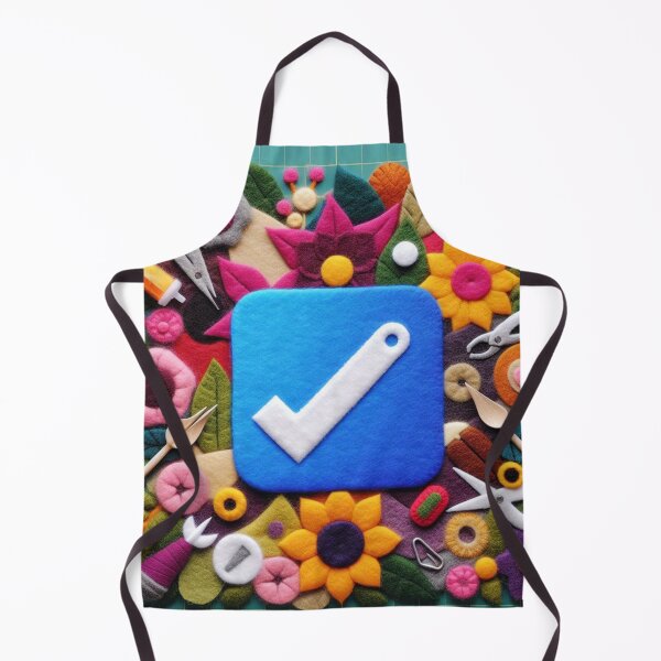 Item preview, Handmade Verified Badge – Felt Craft Checkmark Art | Cute Blue Approval Icon Aesthetic designed and sold by DiamondSkyShirt.