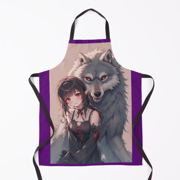 Item preview, Anime wolf and cute vampire girl designed and sold by ArtsJulian.