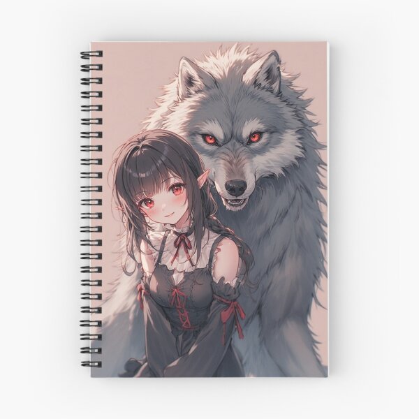 Item preview, Anime wolf and cute vampire girl designed and sold by ArtsJulian.
