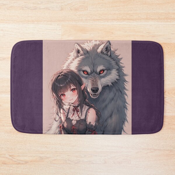 Aperçu de l'œuvre loup d'anime et fille vampire mignonne créée et vendue par ArtsJulian.