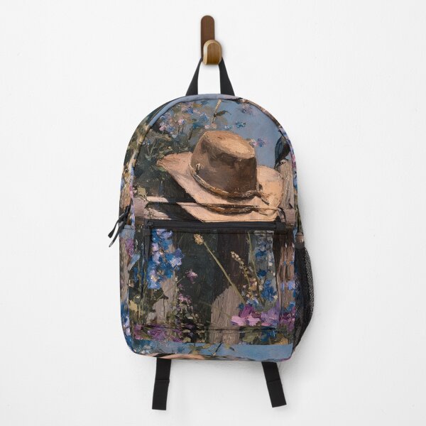 Item preview, Rustic cowboy hat on wood post fence print designed and sold by dcrc.
