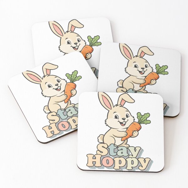 Item preview, Stay Hoppy Vintage Easter Bunny – Retro Cartoon Rabbit designed and sold by DIRTYSKETCHH.