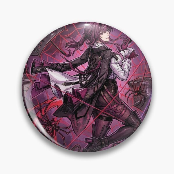 Item preview, Honkai Star Rail Kafka Silver Butterfly Pin Art designed and sold by Senpaiwaves.