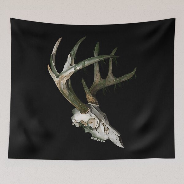 Item preview, Mossy Deer Skull Antlers designed and sold by elhuyrkod85.