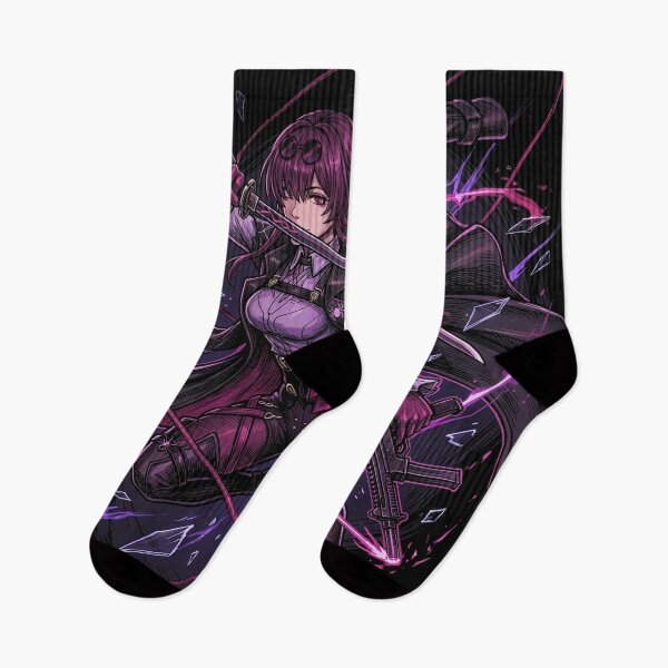 Item preview, HSR Kafka Purple Pantyhose Tight Shorts Illustration designed and sold by Senpaiwaves.