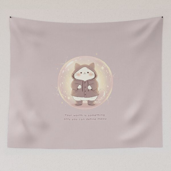 Item preview, Your worth is something only you can define meow designed and sold by mofmof-design.