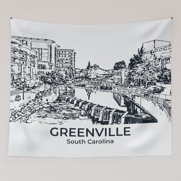Item preview, Greenville - South Carolina designed and sold by Lakeric Cityscapes.