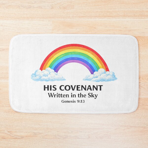 Item preview, His Covenant, Written in the Sky – Genesis 9:13 Rainbow Design designed and sold by TheJoyfulPen.