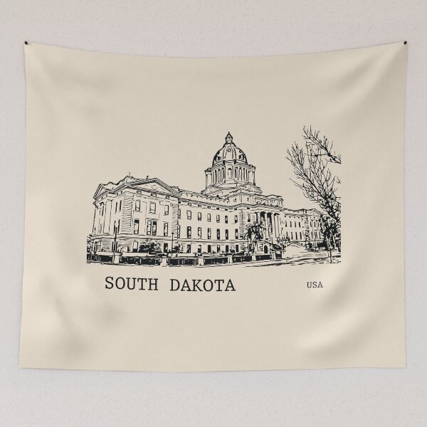 Item preview, South Dakota State USA designed and sold by Lakeric Cityscapes.