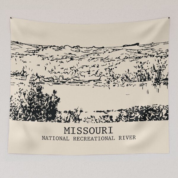 Item preview, Missouri National Recreational River designed and sold by Lakeric Cityscapes.