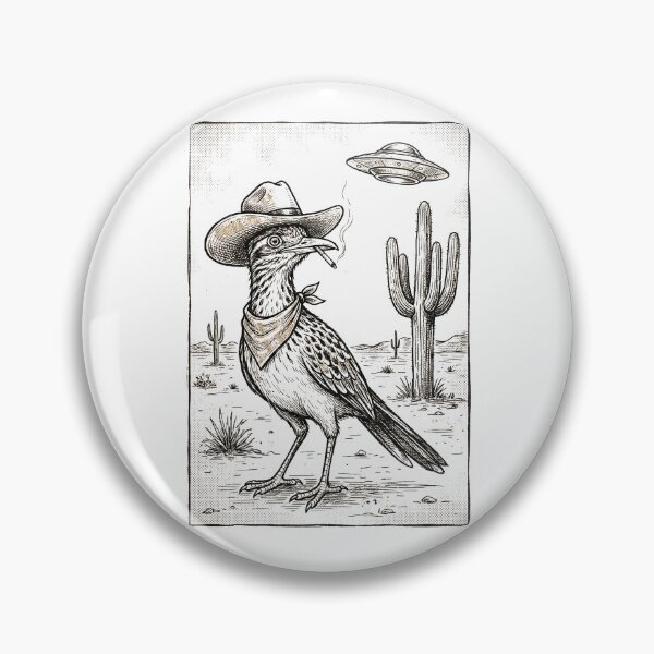 Item preview, Cowboy Roadrunner Alien UFO Western designed and sold by AdyKurniawan.