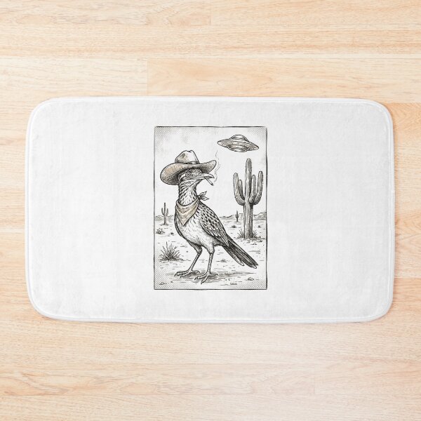 Item preview, Cowboy Roadrunner Alien UFO Western designed and sold by AdyKurniawan.