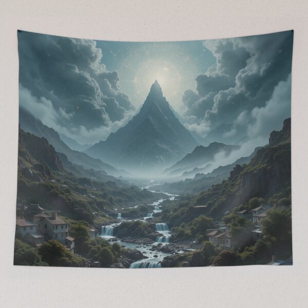 Item preview, Sanctum of the Radiant Summit – Celestial Mountain Valley designed and sold by infiniterealmsX.