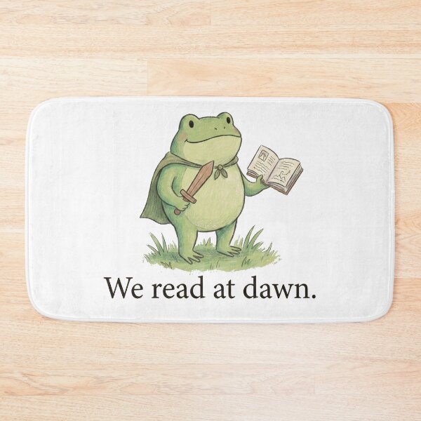 Item preview, We Read At Dawn Frog Knight designed and sold by AdyKurniawan.