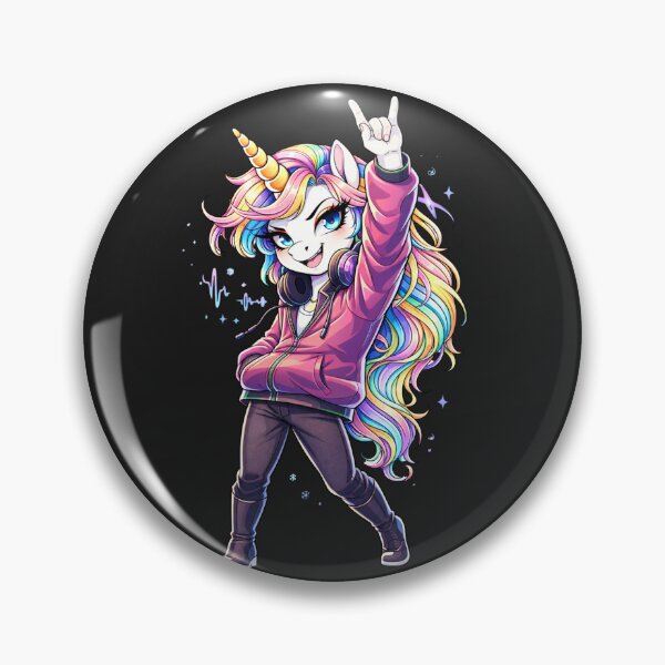 Item preview, DJ Party Unicorn – Cool Rainbow Unicorn Streetwear Festival Design designed and sold by ColorSplash123.