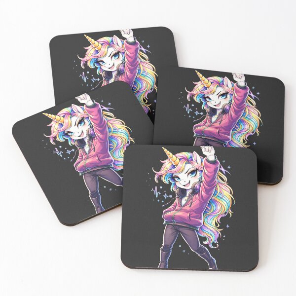 Item preview, DJ Party Unicorn – Cool Rainbow Unicorn Streetwear Festival Design designed and sold by ColorSplash123.