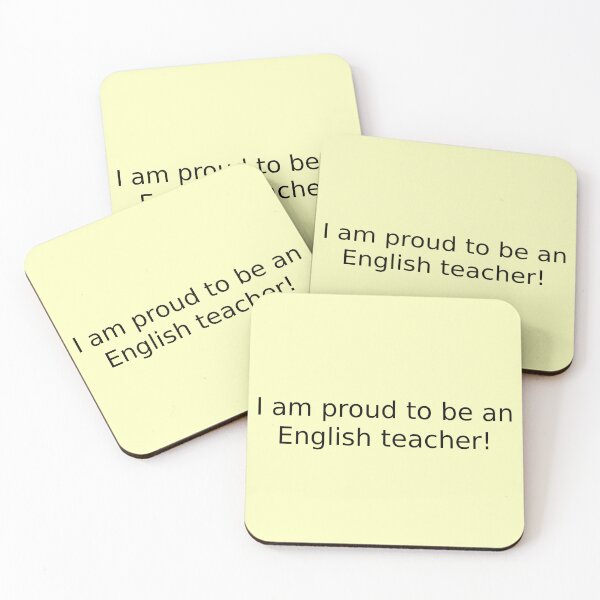 Item preview, I am proud to be an English teacher! designed and sold by English Learning.