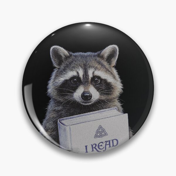 Item preview, I Read Banned Books Raccoon designed and sold by AdyKurniawan.