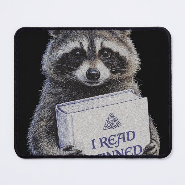 Item preview, I Read Banned Books Raccoon designed and sold by AdyKurniawan.