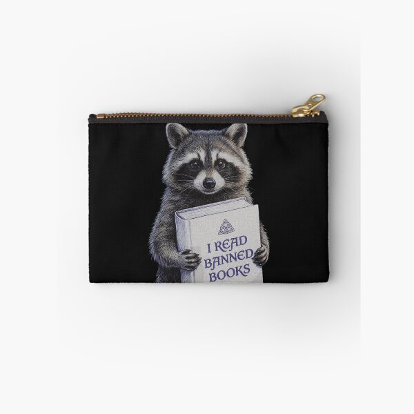 Item preview, I Read Banned Books Raccoon designed and sold by AdyKurniawan.