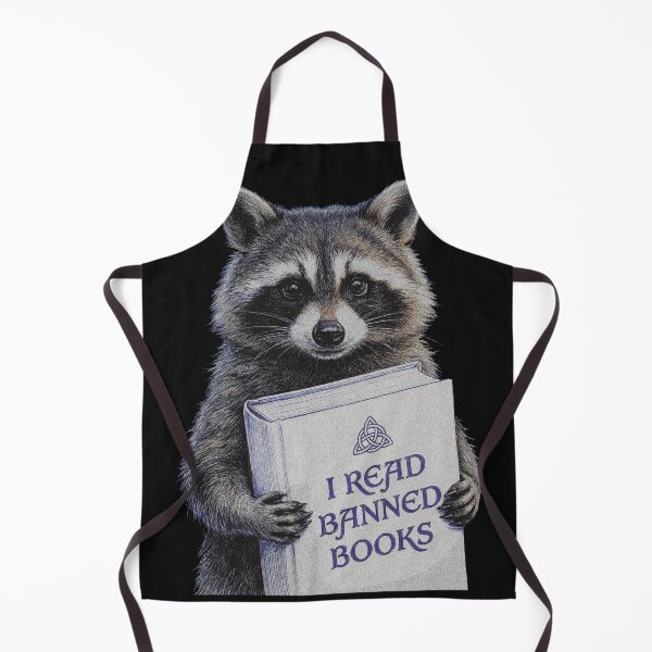 Item preview, I Read Banned Books Raccoon designed and sold by AdyKurniawan.