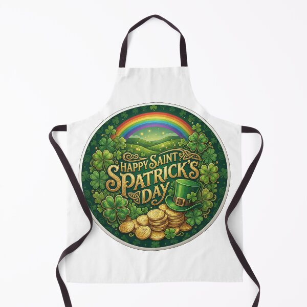 Item preview, Happy Saint Patricks Day Golden Shamrock Art designed and sold by inamosone.