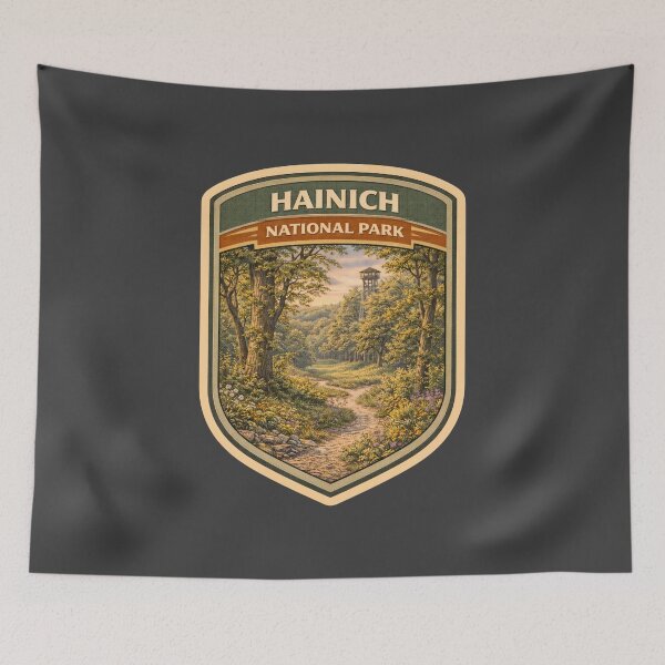 Item preview, German National Parks Vintage Travel Art: Hainich designed and sold by PinUpPizzazz.