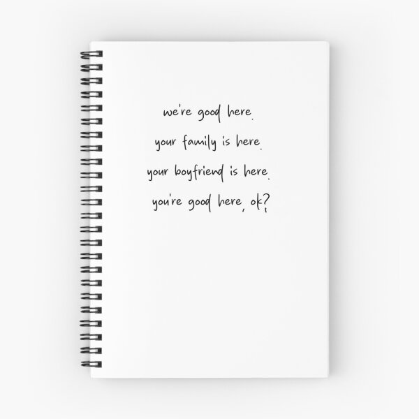 Item preview, We're good here. Your family is here. Your boyfriend is here. You're good here, ok? - Heated Rivalry quote, Ilya Rozanov calming down Shane Hollander, Hollanov, The Cottage, hockey romance designed and sold by RosefinchArt.