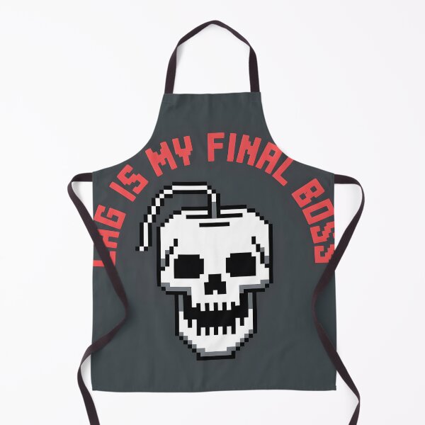 Item preview, Lag Is My Final Boss - Retro Pixel Gaming Skull designed and sold by ThePixelArchive.