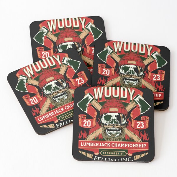 Item preview, Woody Skull Lumberjack Championship - Bearded Skull & Crossed Axes designed and sold by GenZFashion000.