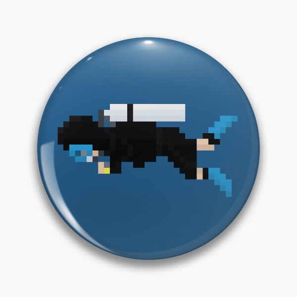 Item preview, Pixelized Scuba Diver designed and sold by Chase's Pixil World.