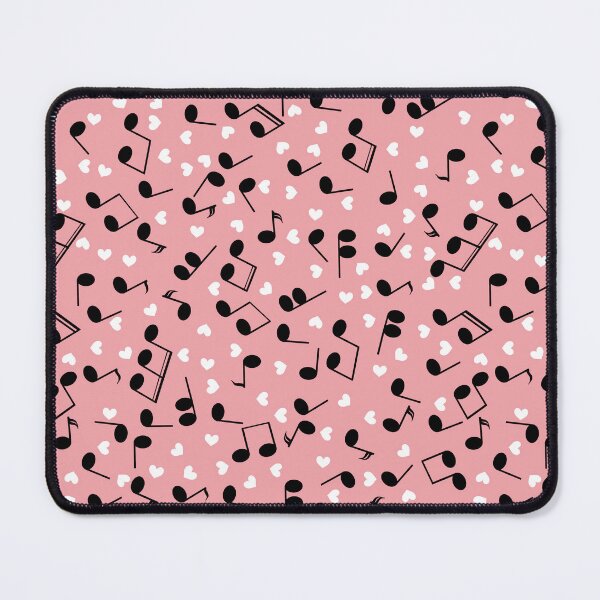 Item preview, Music Notes and Hearts Pattern Peach Background designed and sold by AloraDawnEve.