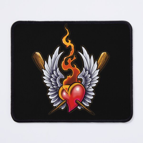 Item preview, Flaming Heart Tattoo designed and sold by cfurguson.