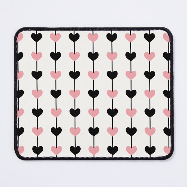 Item preview, Pink and Black Hearts on Vertical Strings designed and sold by AloraDawnEve.