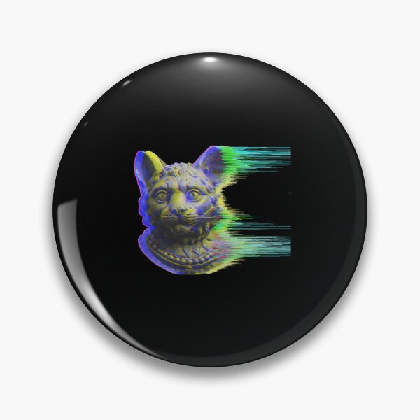 Item preview, Glitch Art Cat Statue Y2K designed and sold by muqnwbdjlyi98.