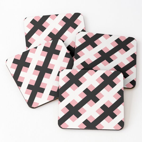 Item preview, Black and White Lattice Peach Background  designed and sold by AloraDawnEve.