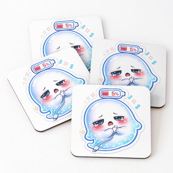 Item preview, Low Battery Ghost PNG, Cute Tired Kawaii Ghost Charging Design, Funny Socially Drained Halloween Sticker, Printable T Shirt Graphic designed and sold by AestheticLoveArt.