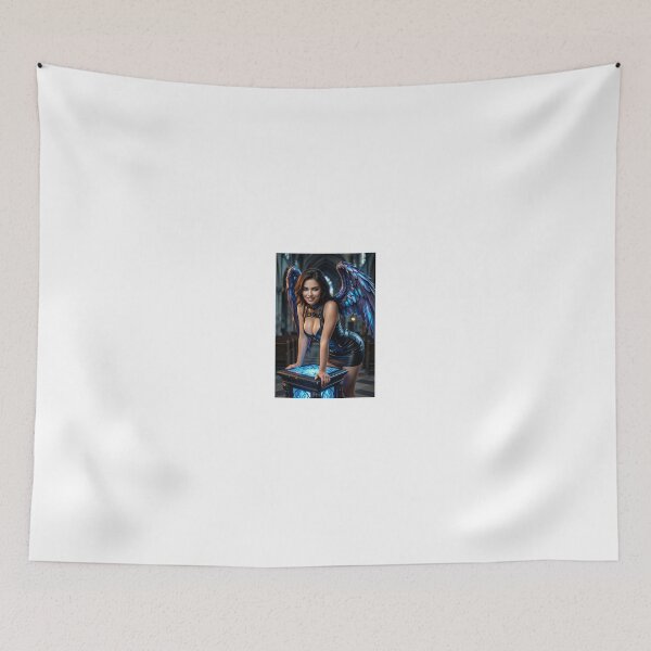 Item preview, Azure Winged Maiden in Leather within Cathedral designed and sold by CathryneDelamort.