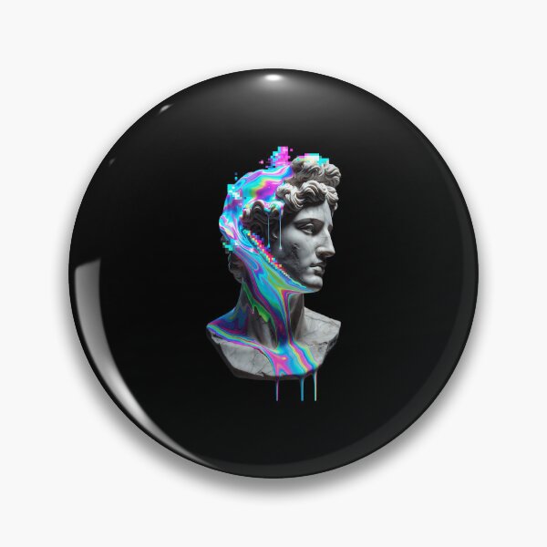 Item preview, Psychedelic Greek Bust Glitch designed and sold by muqnwbdjlyi98.