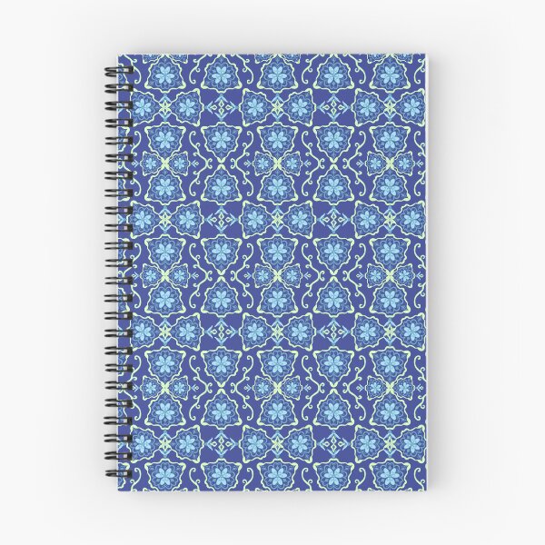 Item preview, Boho Chic Blue Floral Pattern designed and sold by thanratdesign.