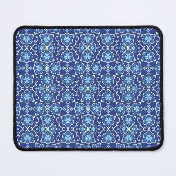 Item preview, Boho Chic Blue Floral Pattern designed and sold by thanratdesign.