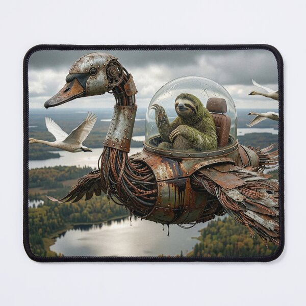 Item preview, Sloth Flies with Swans designed and sold by Tridentulus.