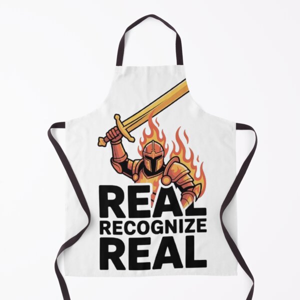 Item preview, Real Recognize Real – Authentic Streetwear Typography Statement designed and sold by NewUSShop.