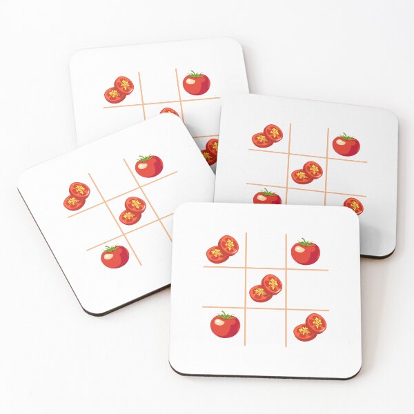 Item preview,  Tic Tac Toe Apple & Tomato Pattern designed and sold by redsamm.