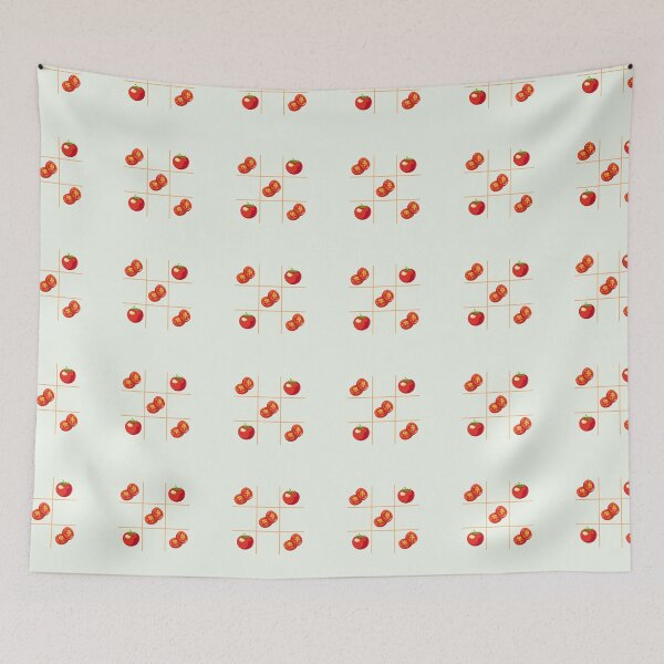 Item preview,  Tic Tac Toe Apple & Tomato Pattern designed and sold by redsamm.