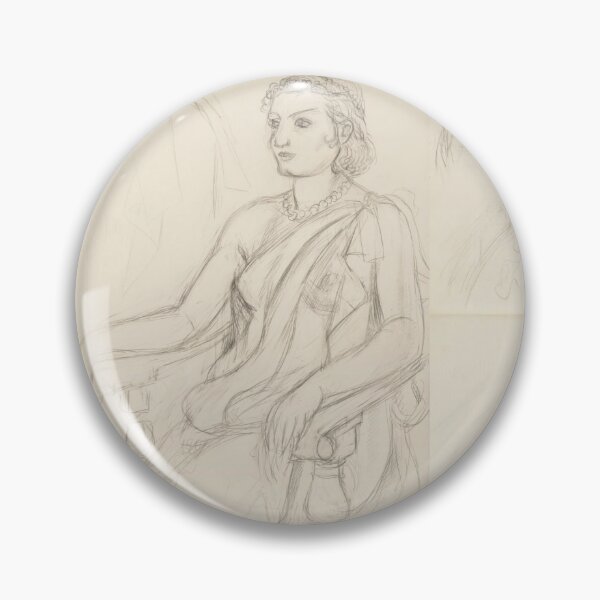Item preview, Circe 8 by Henri Matisse: Elegant Line Portrait Fine Art Print designed and sold by artofuniverse.