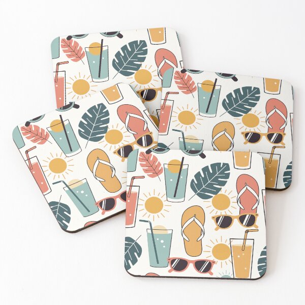 Item preview, Retro Summer Beach Essentials Pattern designed and sold by American Spirit.